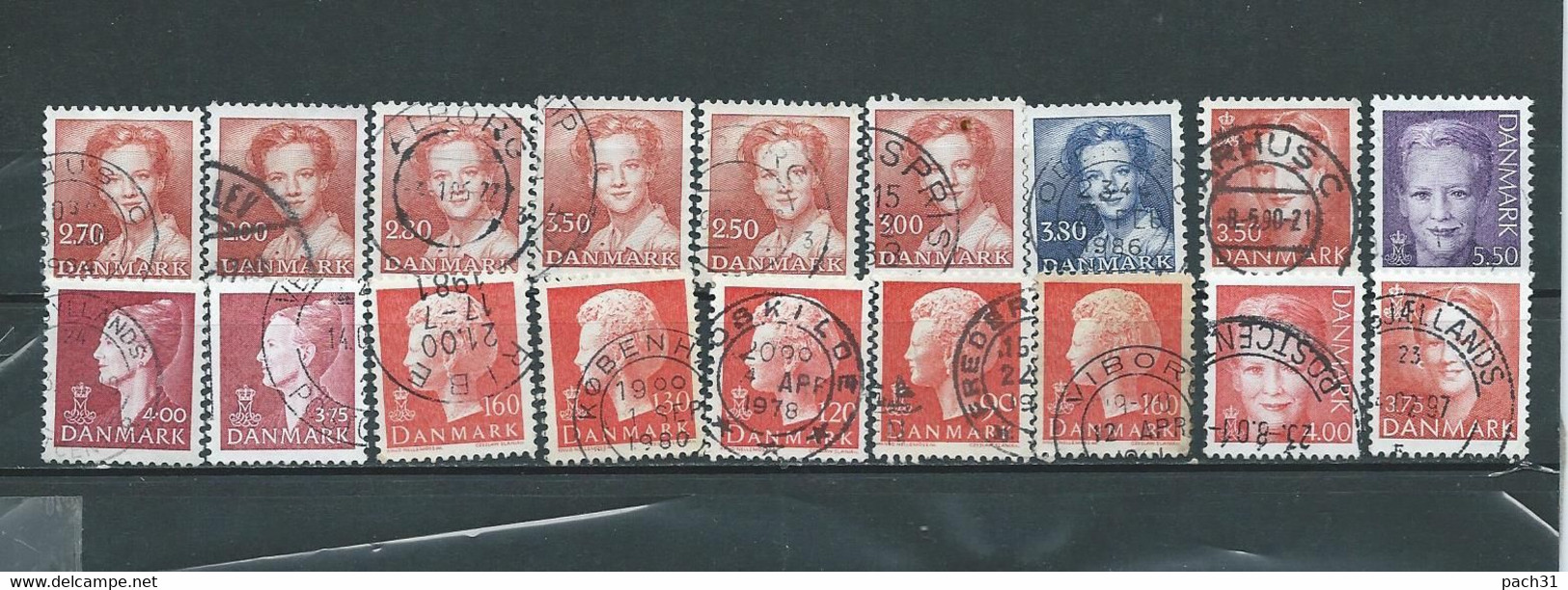 Danemark  Lot De Timbres Oblitérés Différents - Sammlungen