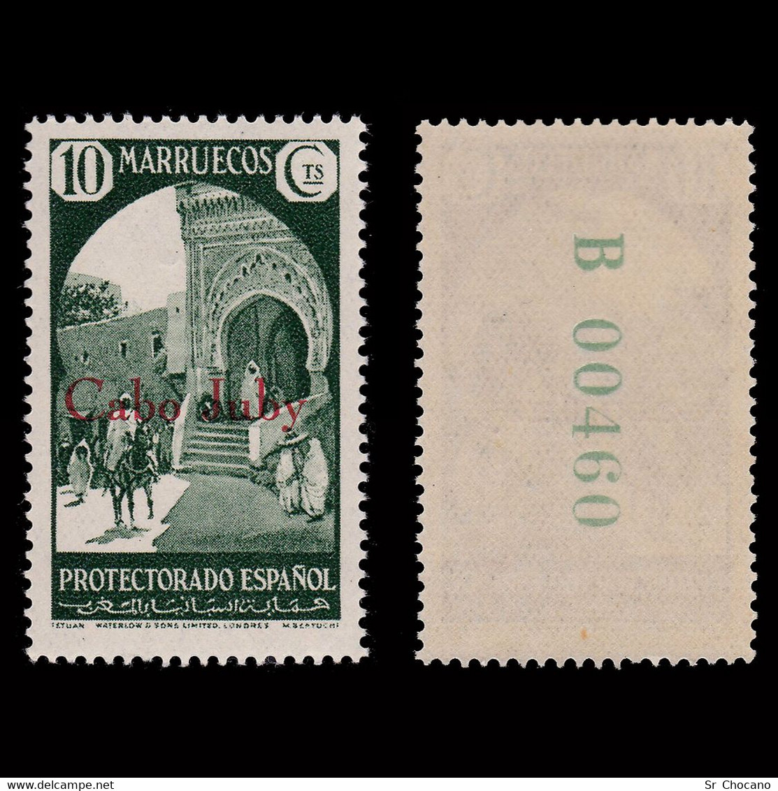 CABO JUBY.1934-36.Habilitado.10c.MNH Edifil.62 - Cabo Juby