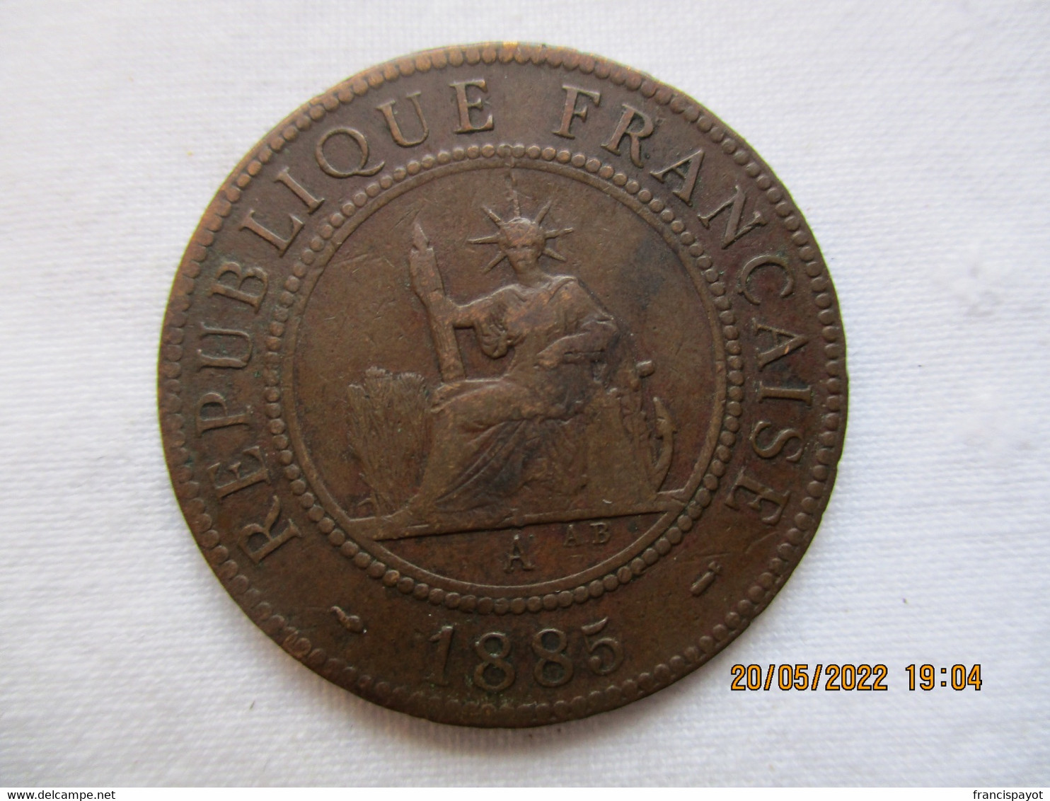 Indochine: 1 Centime 1885 - Französisch-Indochina