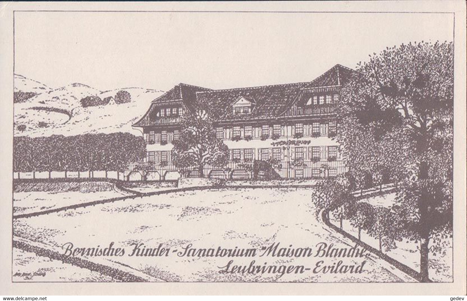 Leubringen-Evilard BE, Sanatorium Maison Blanche (4602) - Evilard