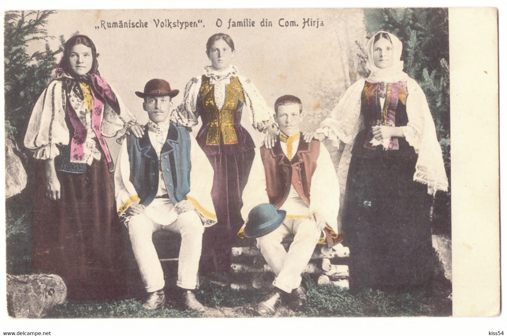 RO 87 - 21143 HARJA, Bacau, Ethnic Family, Romania - Old Postcard, CENSOR - Used - 1918 - Roemenië