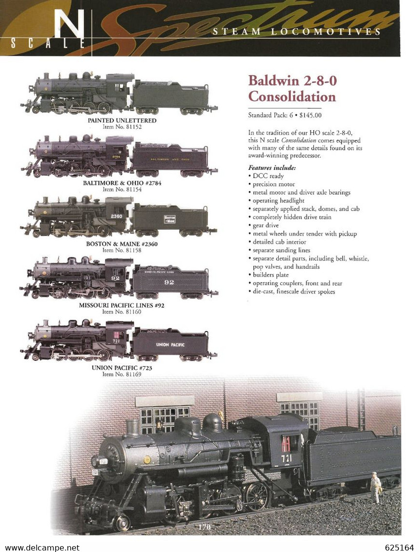 catalogue BACHMANN USA 2006 Trains HO N O 1/20.3 - HO N On30 Spectrum