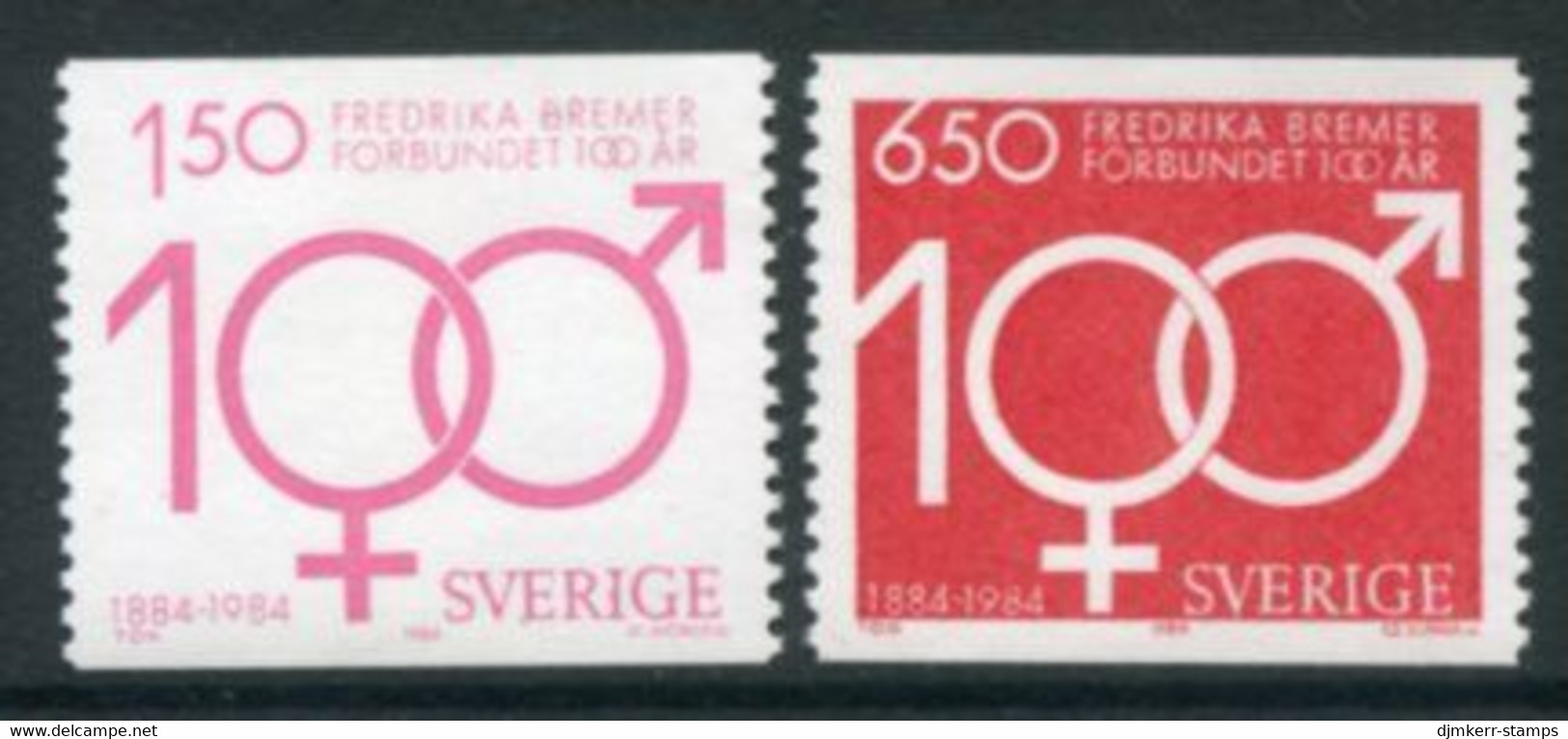 SWEDEN 1984 Centenary Of Frederika Bremer Association MNH / **.  Michel 1298-99 - Ongebruikt