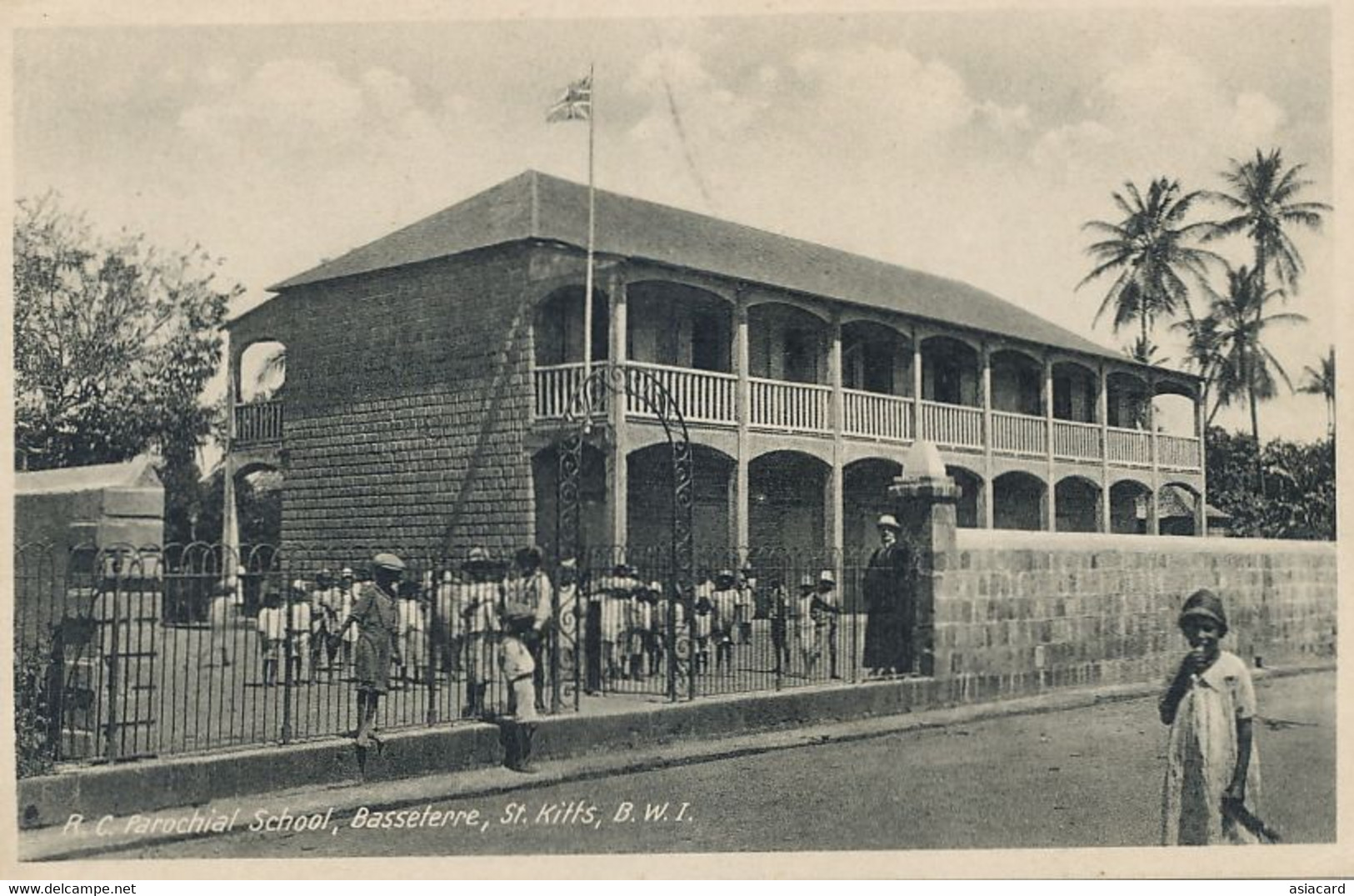 St Kitts Basseterre R.C. Parochial School B.W.I.  Edit Stephens - Saint Kitts En Nevis