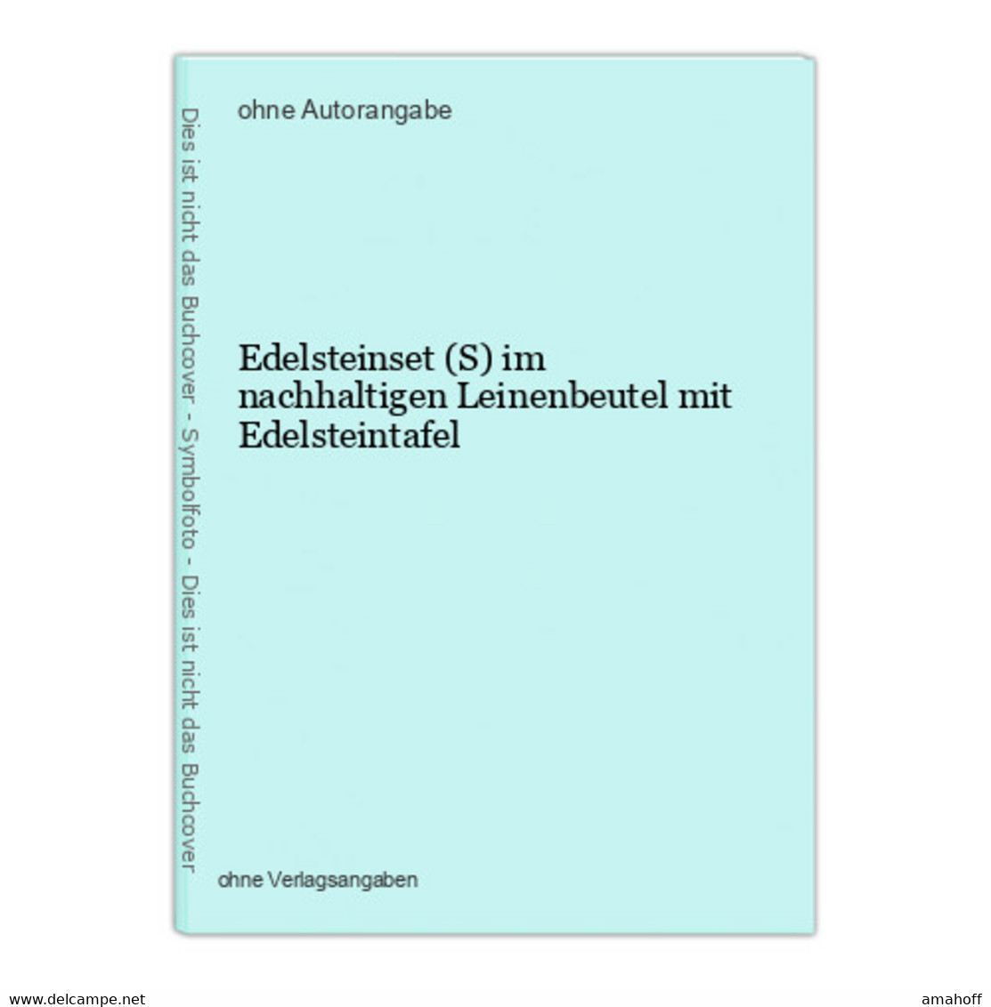 Edelsteinset (S) Im Nachhaltigen Leinenbeutel Mit Edelsteintafel - Autres & Non Classés