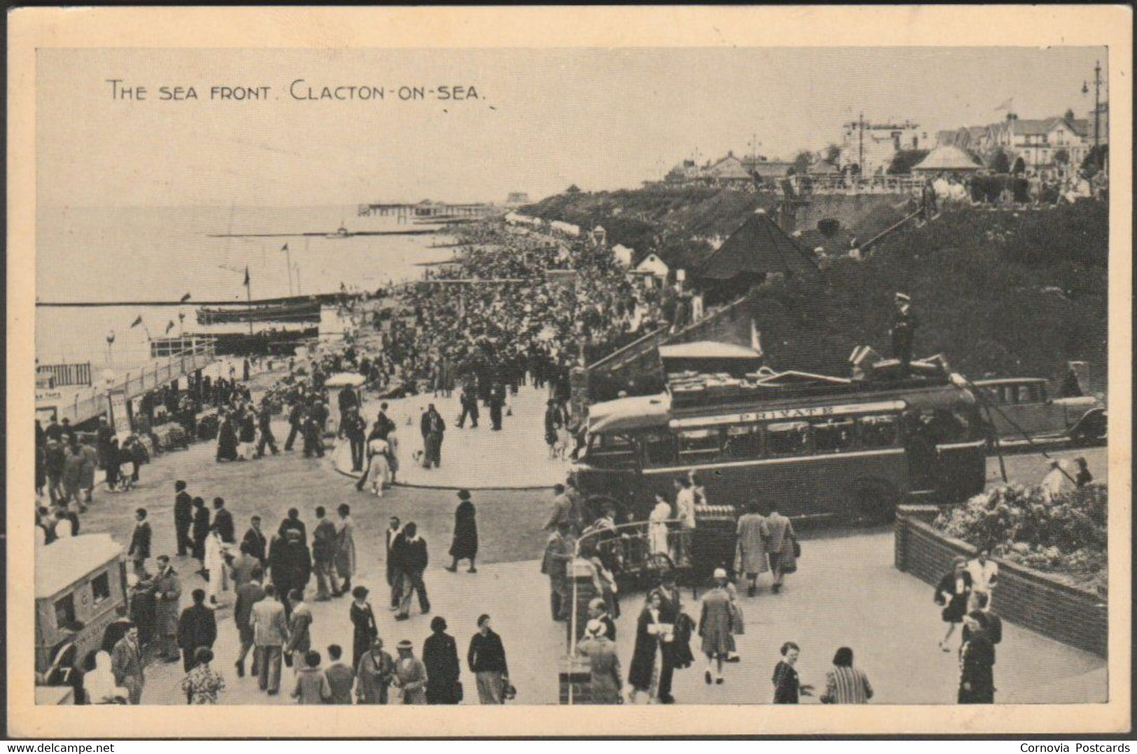 The Sea Front, Clacton-on-Sea, Essex, 1947 - Postcard - Clacton On Sea