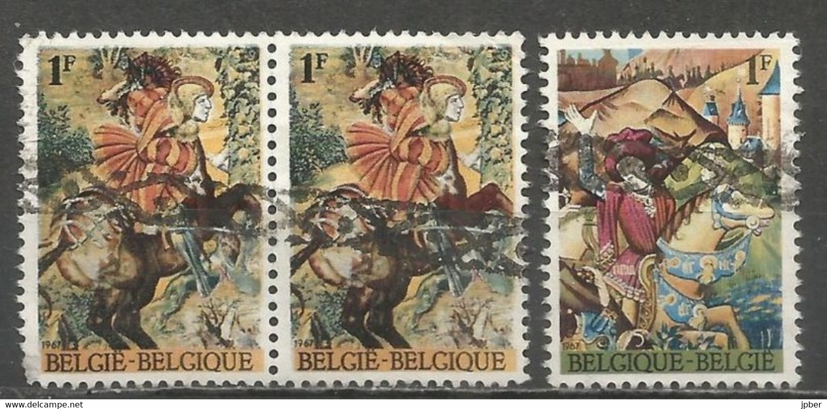Belgique - N°1425 Et 26 - Oblitération Roulette - Oblitérés