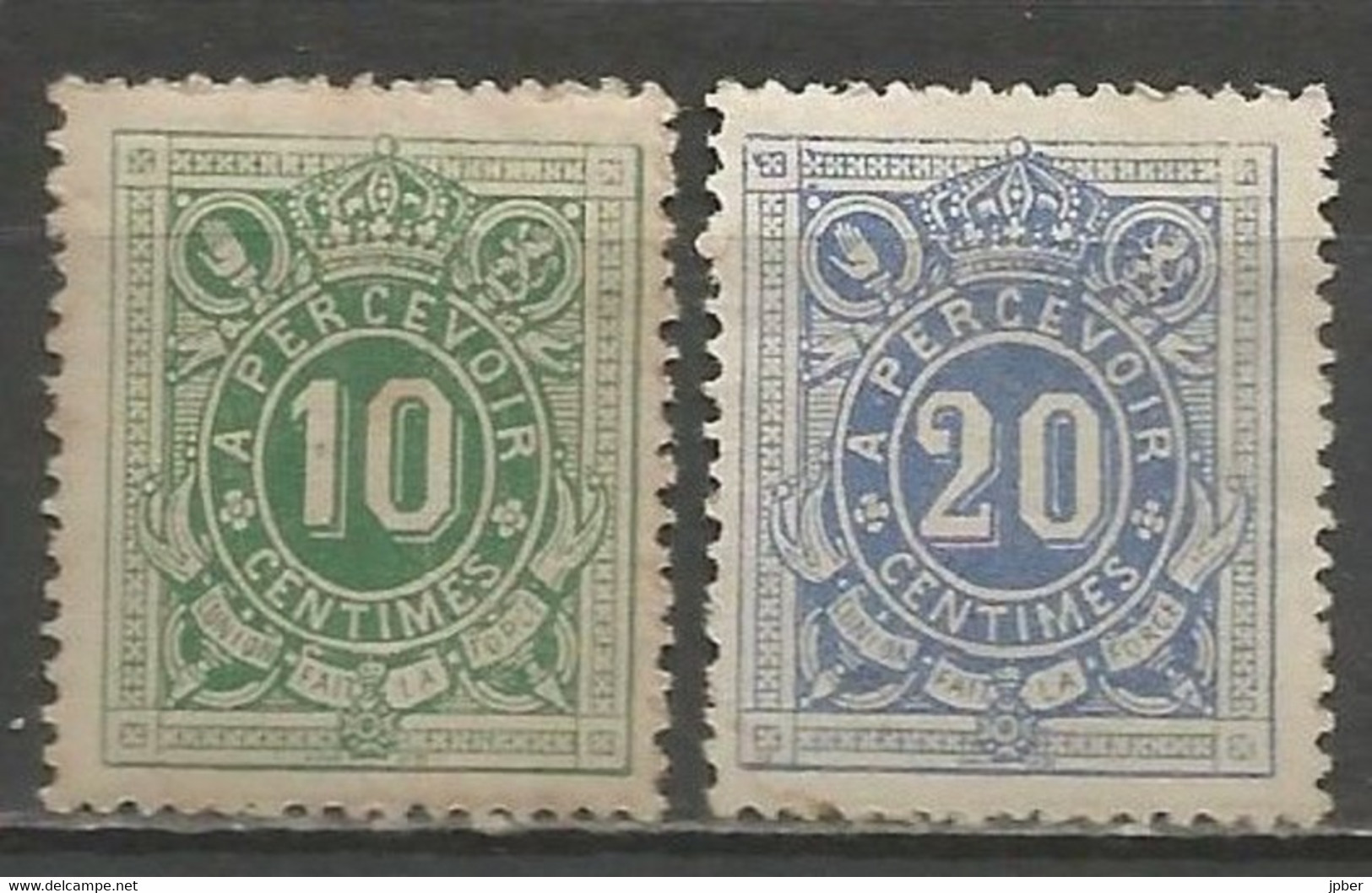 Belgique - Timbres Taxe N° 1** Et 2(*) - Postzegels