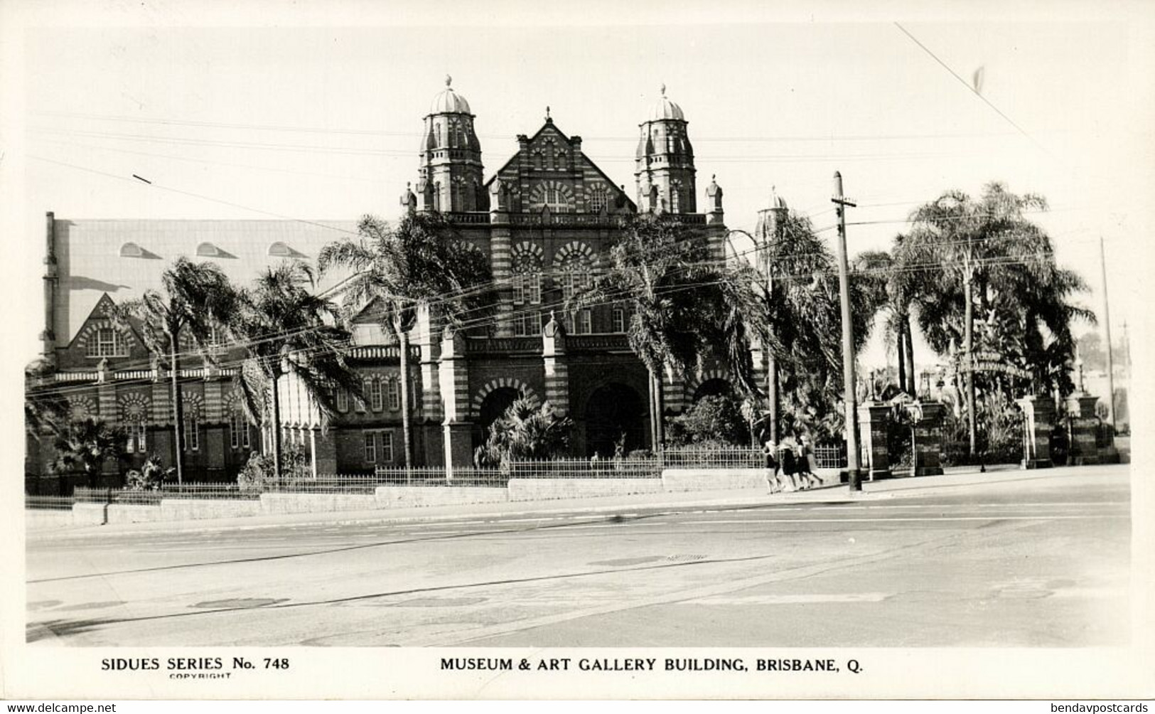 Australia, Queensland, BRISBANE, Museum & Art Building (1952) Sidues Series RPPC - Brisbane