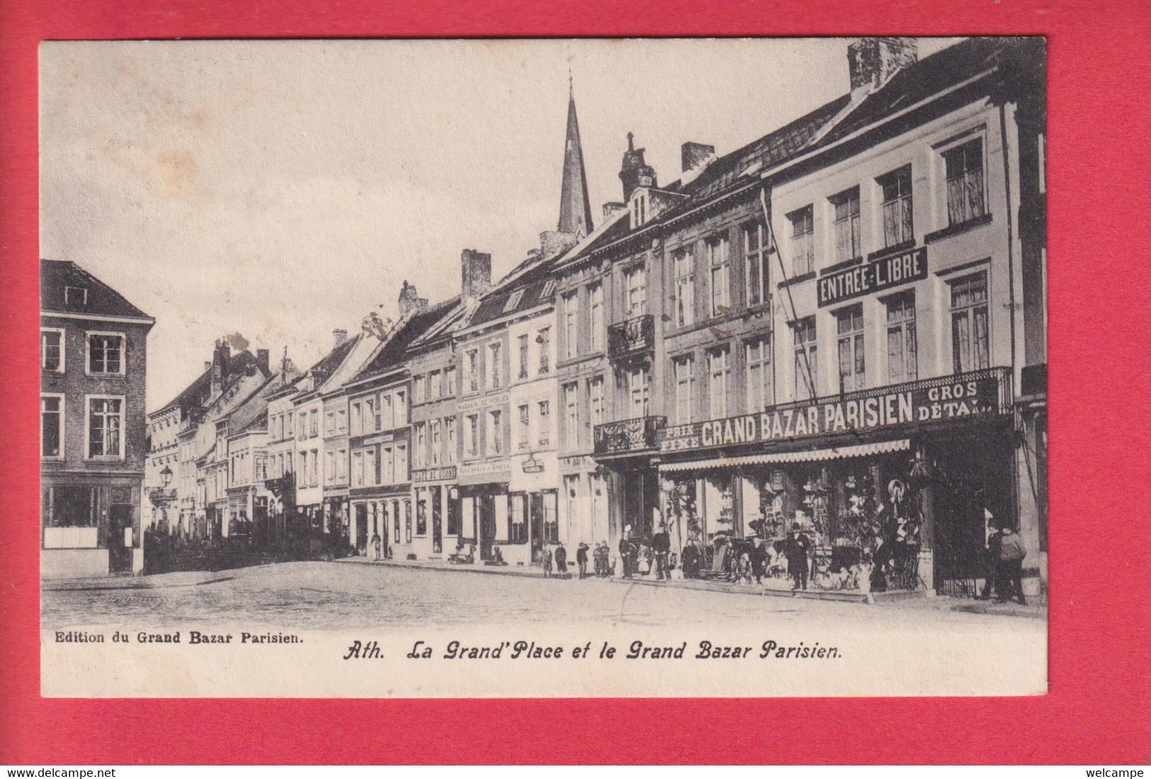 OLD POSTCARD - BELGIUM -   ATH - GRAND PLACE - GRAND BAZAR - Ath