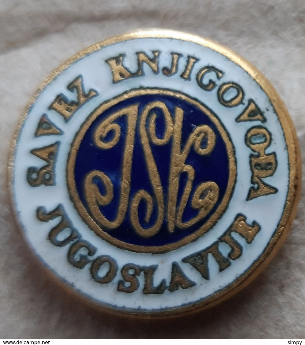 Association Of Accountants Of  Yugoslavia Vintage Enamel Pin Badge - Administrations