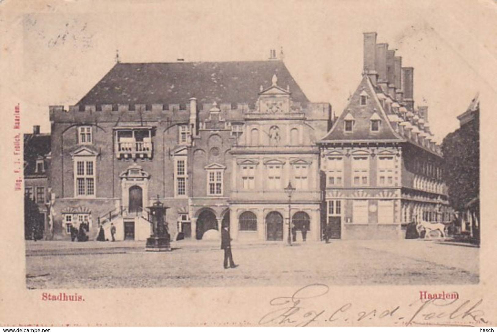 48402Haarlem, Stadhuis. (poststempel 1904)(zie Hoeken Kaart Uit Album) - Haarlem