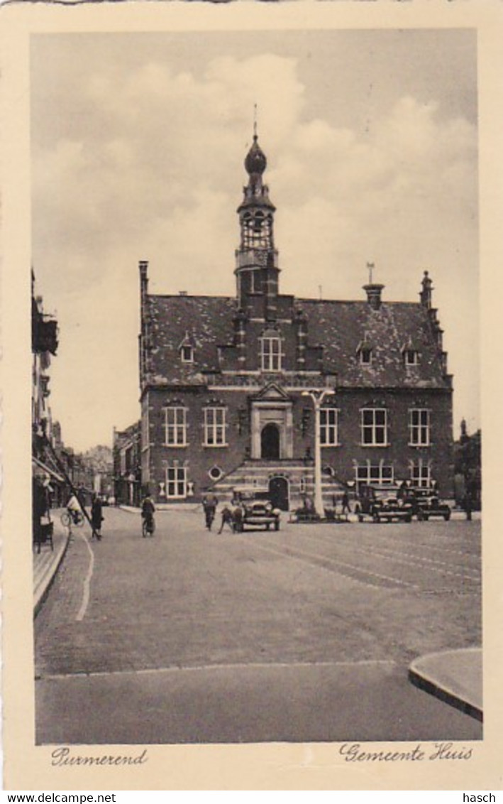 483463Purmerend, Gemeente Huis. 1935. (kleine Vouw In De Onderrand) - Purmerend