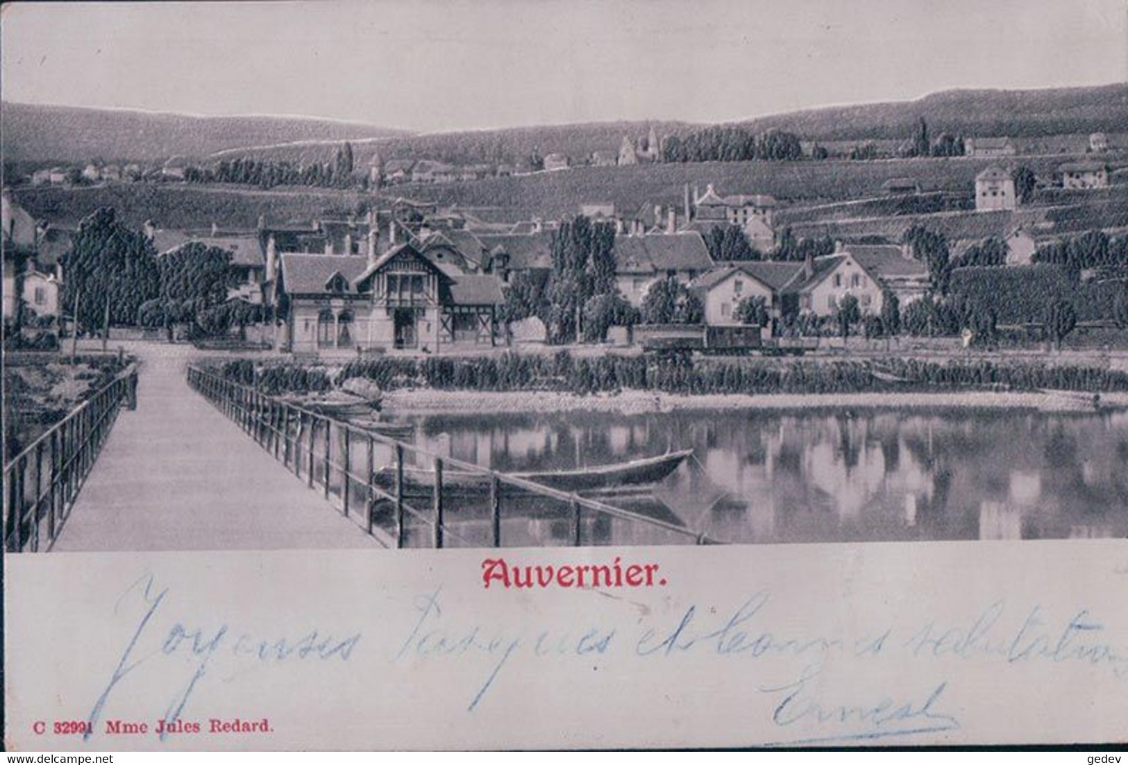 Auvernier NE, Carte En Relief (32991) - Auvernier