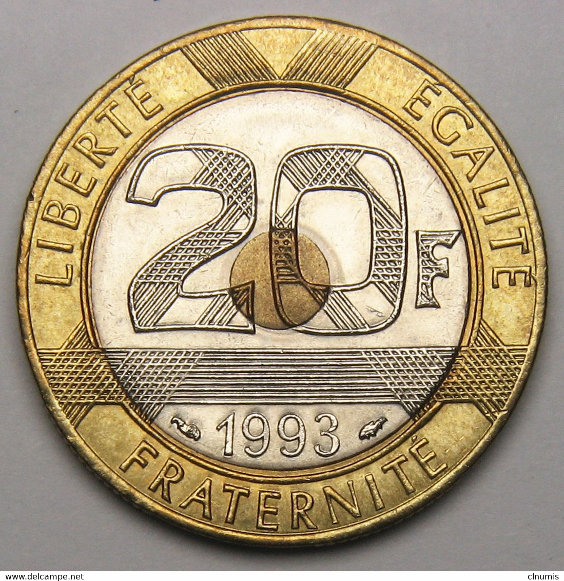 ASSEZ RARE En SPL ! 20 Francs Mont Saint-Michel, 1993, Frappe Monnaie, Bronze-aluminium Nickel - V° République - 20 Francs