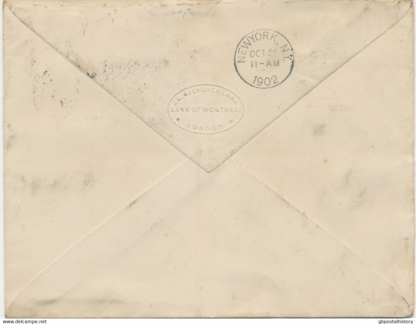 GB 1902, King EVII 1d Very Fine Stamped To Order Envelope (139x107 Mm - Bank Of Montreal, London) Uprated With 2d (2x) - Lettres & Documents