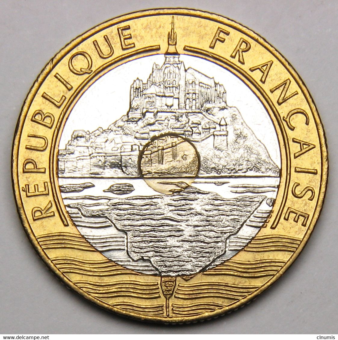 RARE, ISSUE D'un Coffret BU ! 20 Francs Mont Saint-Michel, 1997, Bronze-aluminium Nickel - V° République - 20 Francs