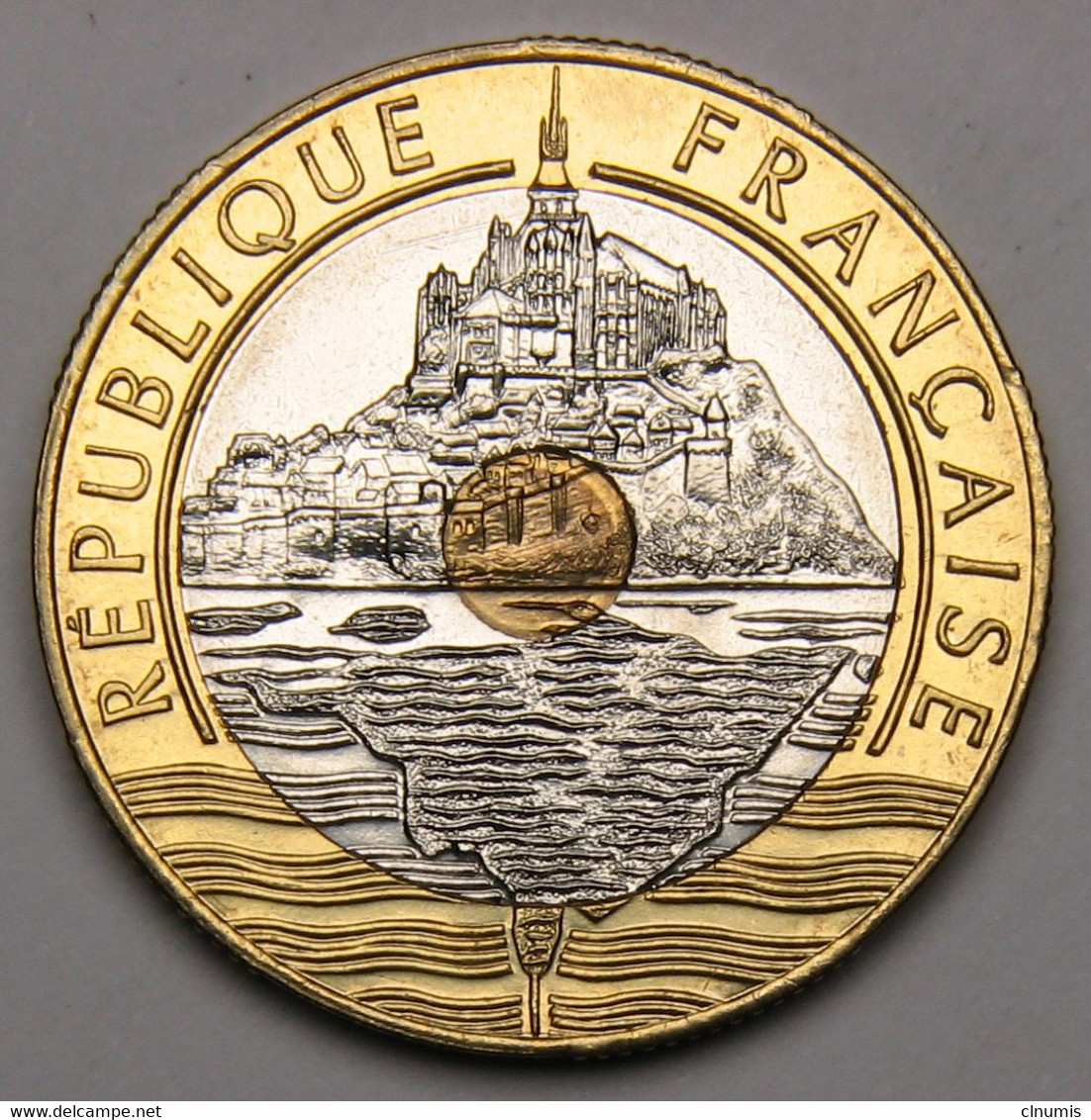 RARE, ISSUE D'un Coffret BU ! 20 Francs Mont Saint-Michel, 1998, Bronze-aluminium Nickel - V° République - 20 Francs