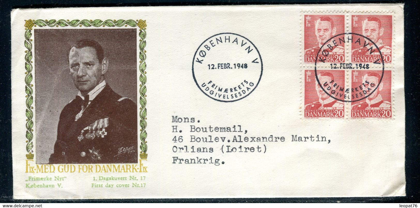 Danemark - Enveloppe FDC En 1948 - Roi Frédéric IX -  F 162 - FDC