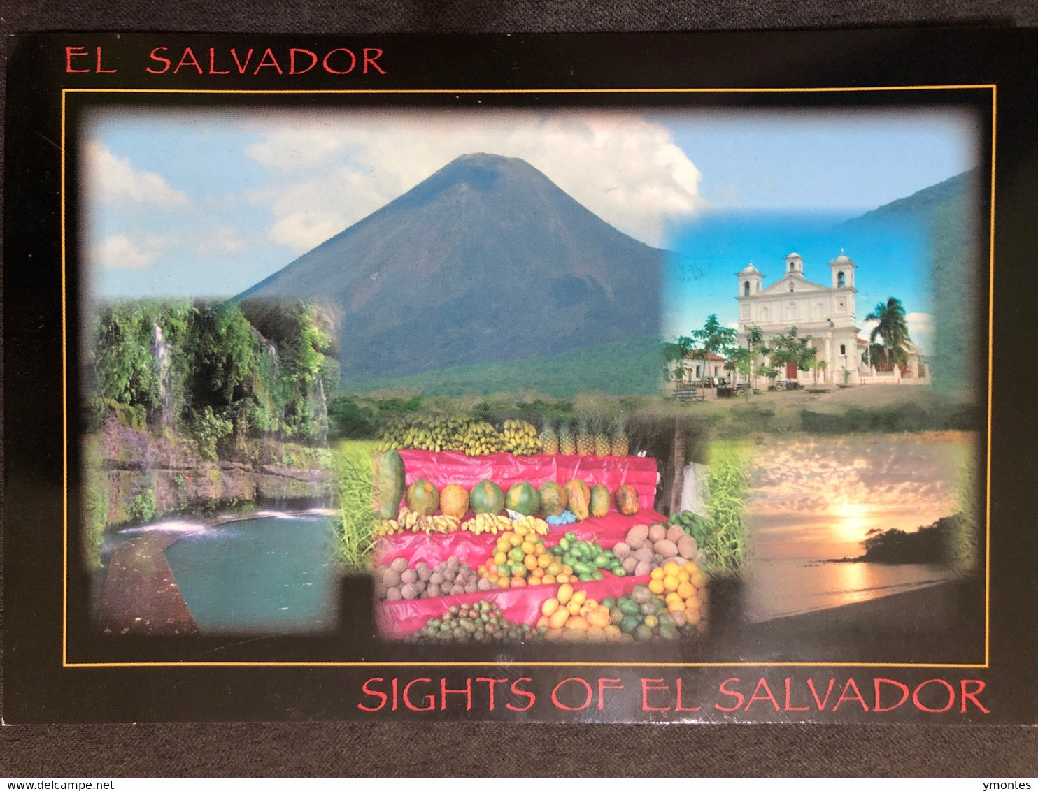 Postcard Views Volcano  El Salvador 2012 - El Salvador