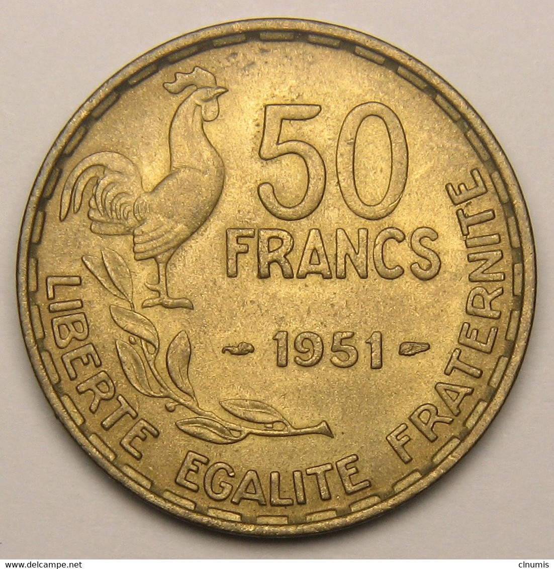 50 Francs Guiraud, 1951, Bronze-aluminium - IV° République - 50 Francs