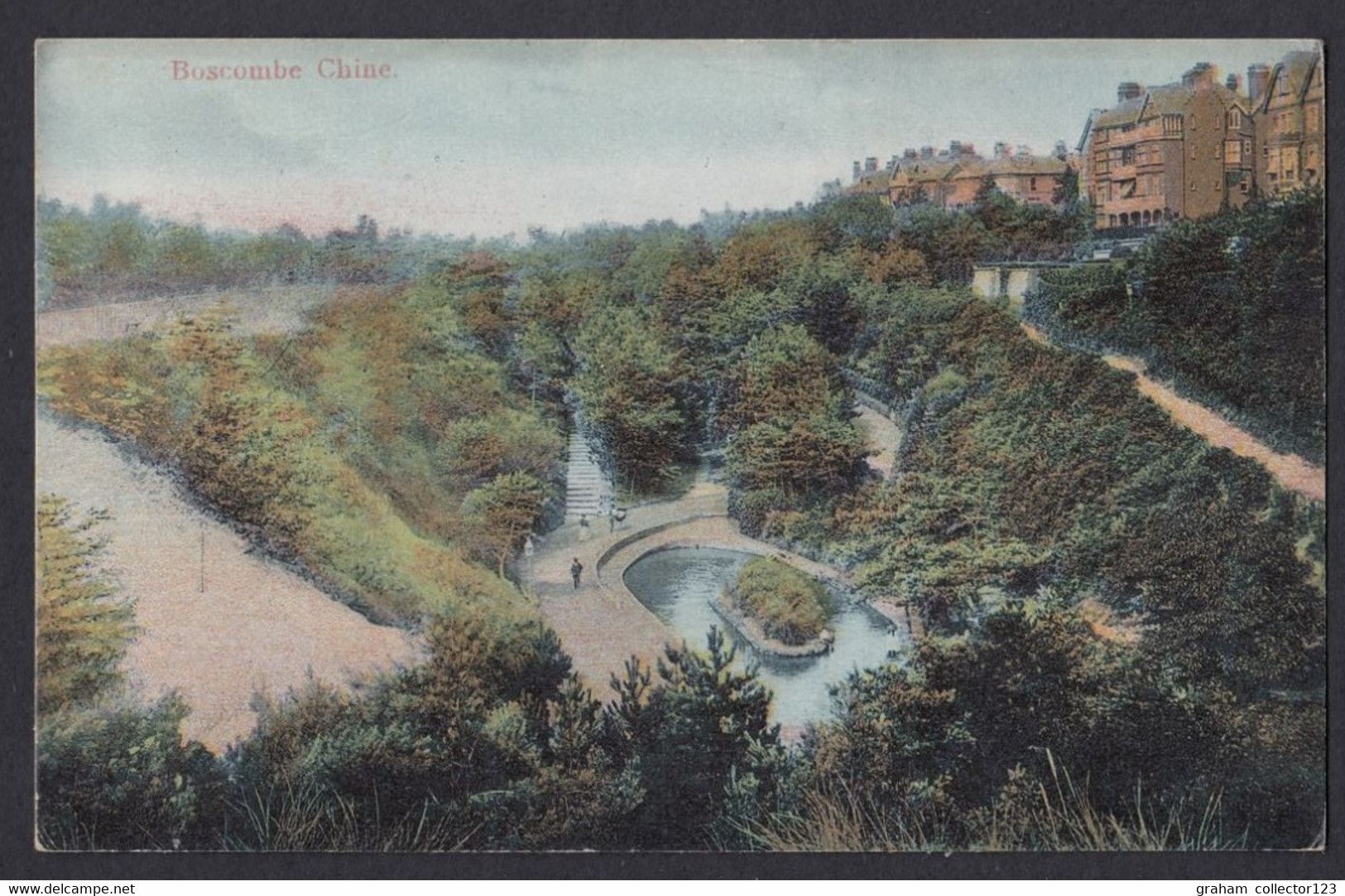 Vintage Postcard Postale Carte Postkarte Boscombe Chine Bournemouth Posted With Edwardian Stamp - Bournemouth (avant 1972)