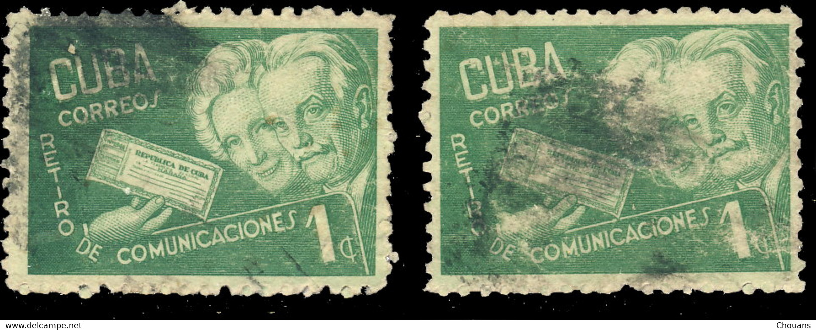 Cuba 1945. ~  YT 293 (par 2) - Retraités - Used Stamps