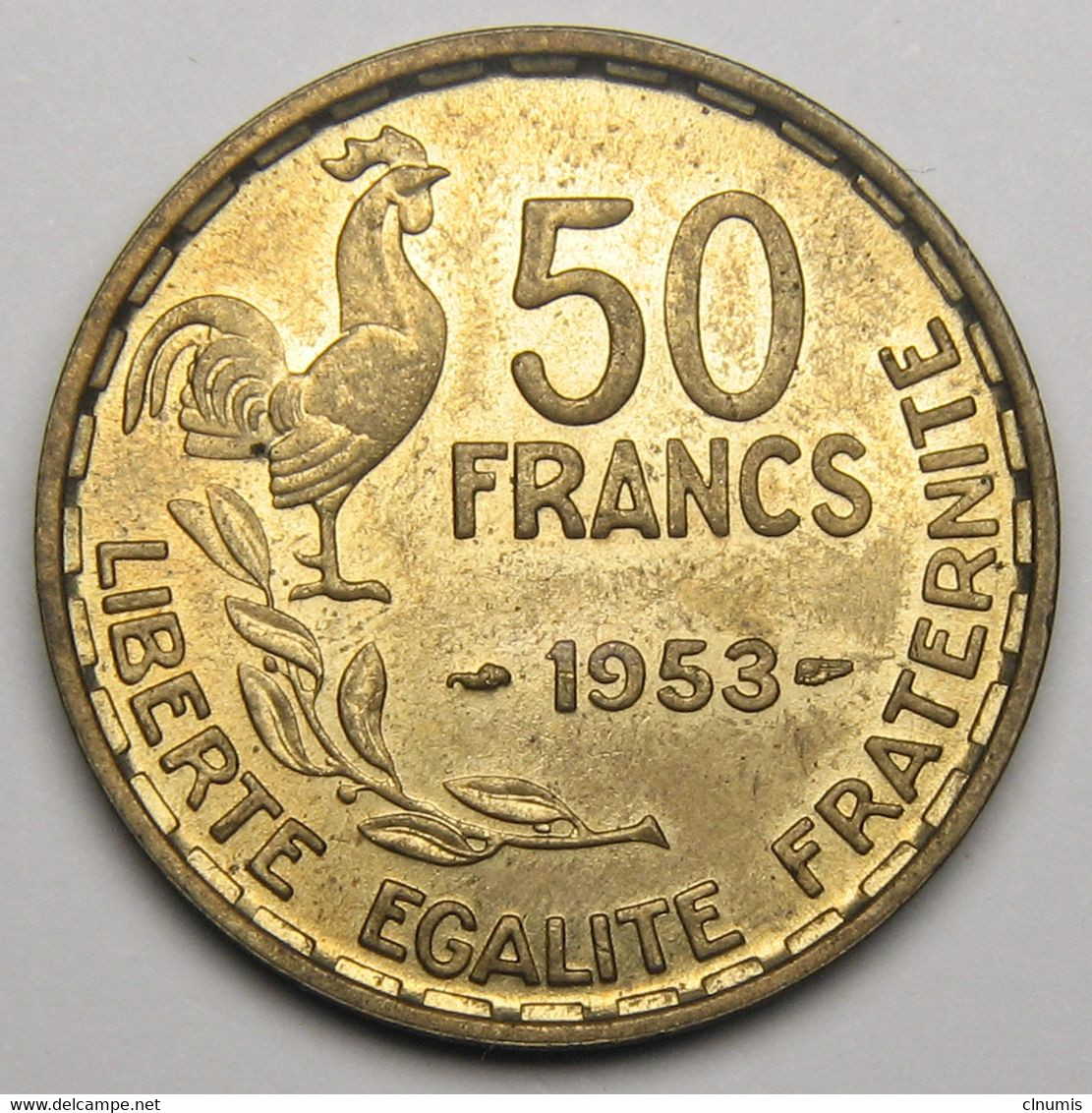 50 Francs Guiraud, 1953, Bronze-aluminium - IV° République - 50 Francs