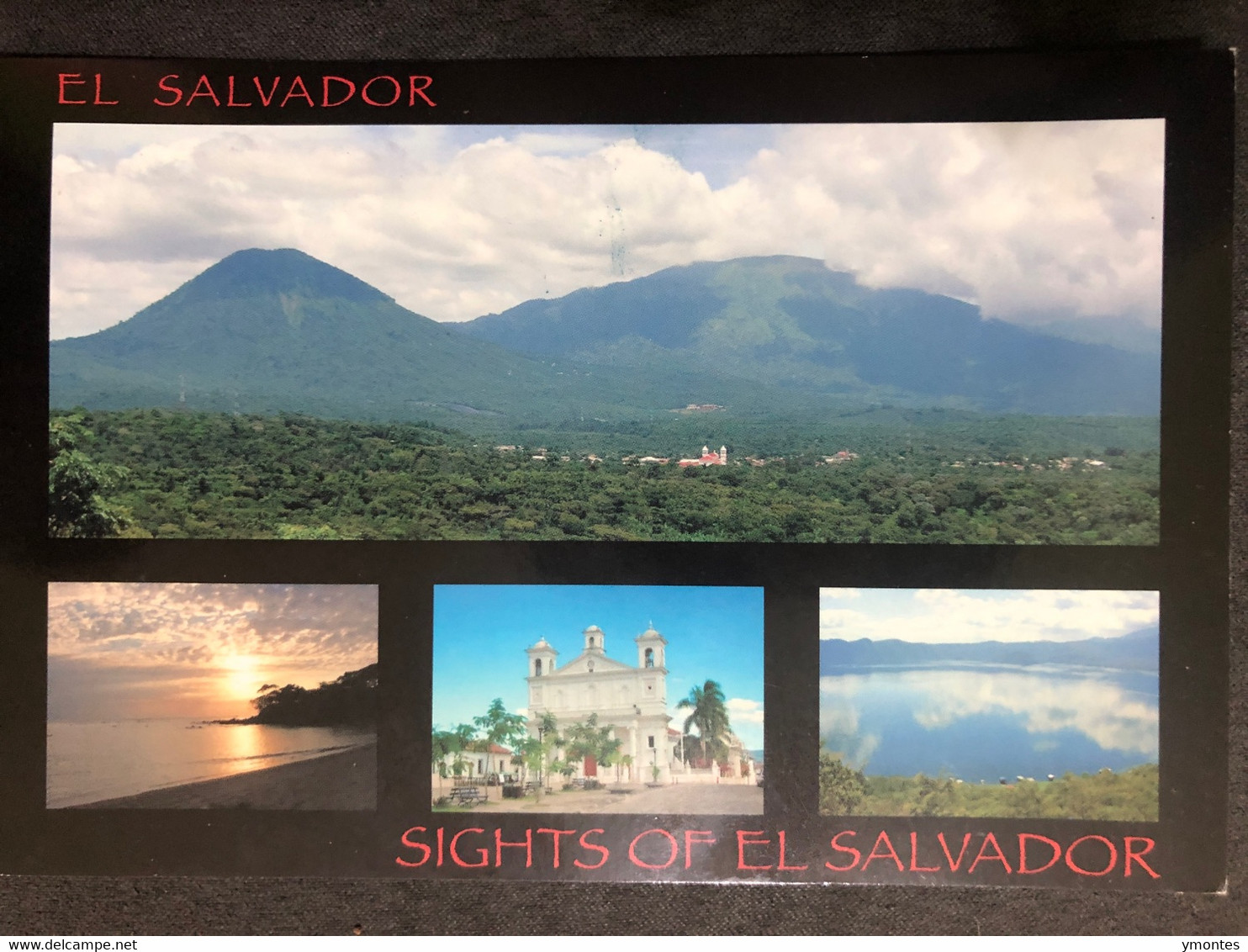 Postcard Various Sights 2012 Volcano ( Copernicus Stamps) - El Salvador