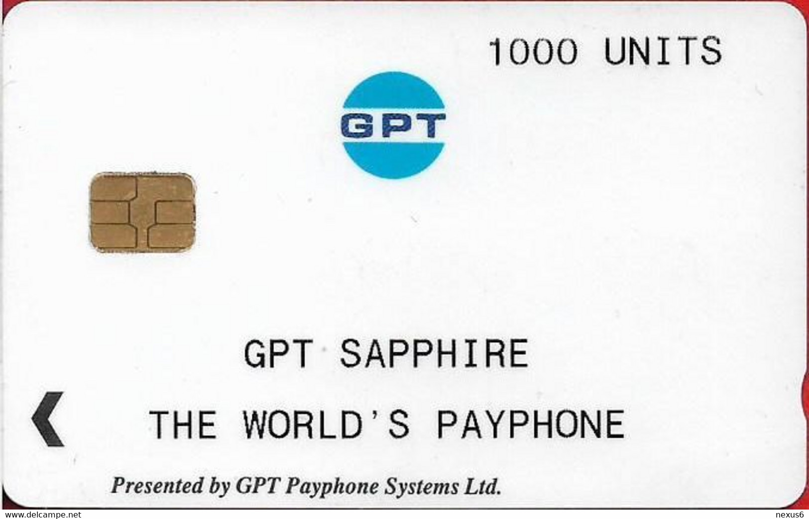 UK - GPT Sapphire (White) Payphones Series Test Issue 1.000U, Cn. 16008302, ≃55ex, Mint - [ 8] Ediciones De Empresas