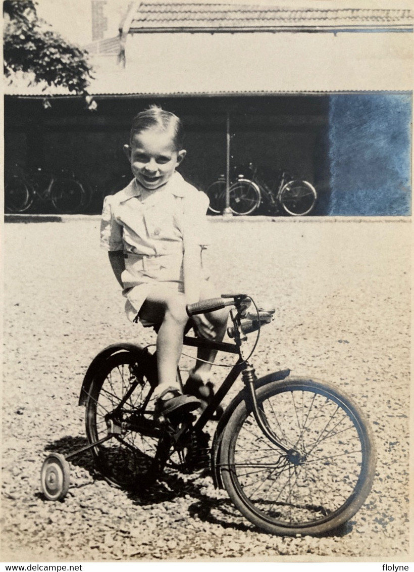 Jeux Jouets - Photo Ancienne - Enfant Sur Vélo Cycle Bicyclette Ancien - Giochi, Giocattoli