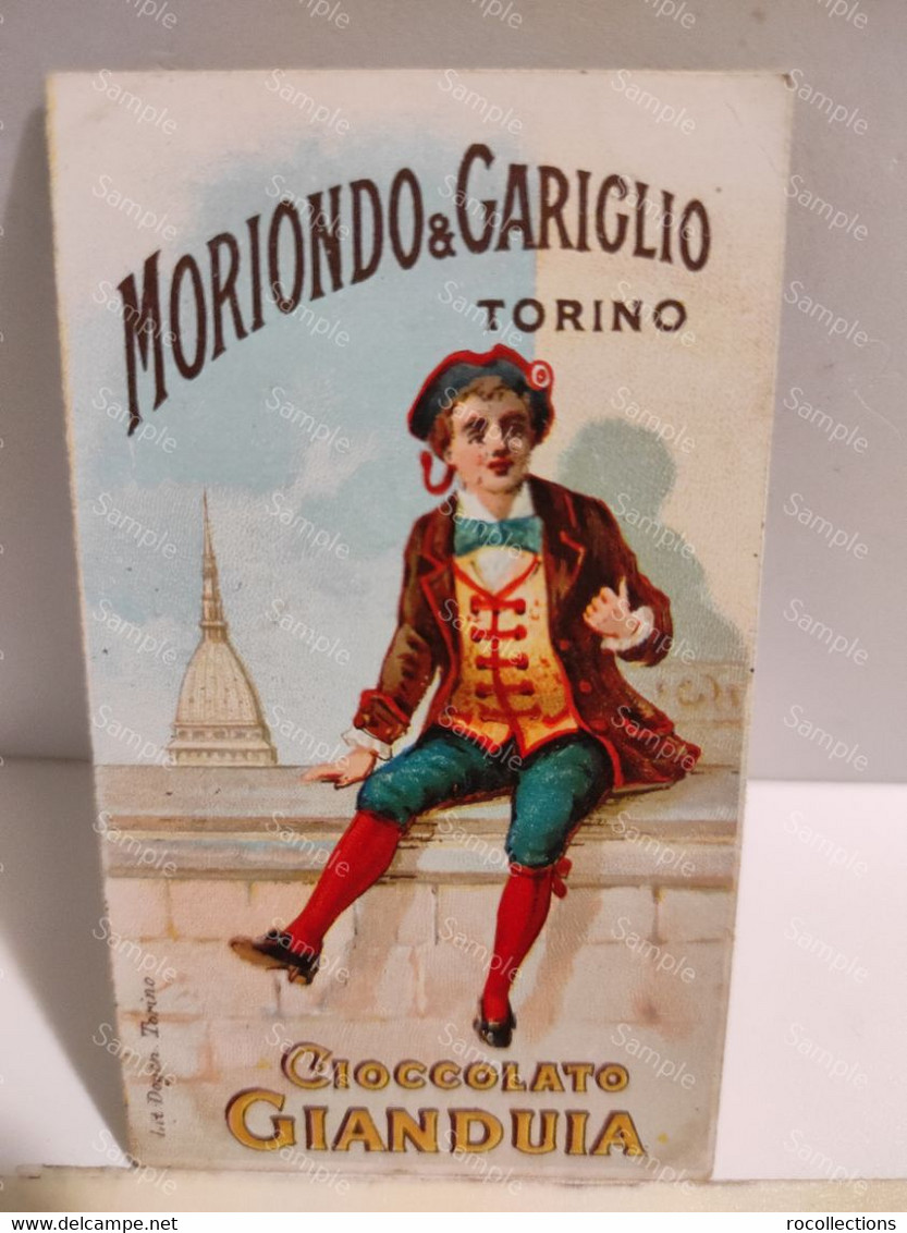 Italia Advertising Figurina Card Pubblicitario MORIONDO & GARIGLIO  Cioccolato E Cacao Gianduja TORINO - Chocolat