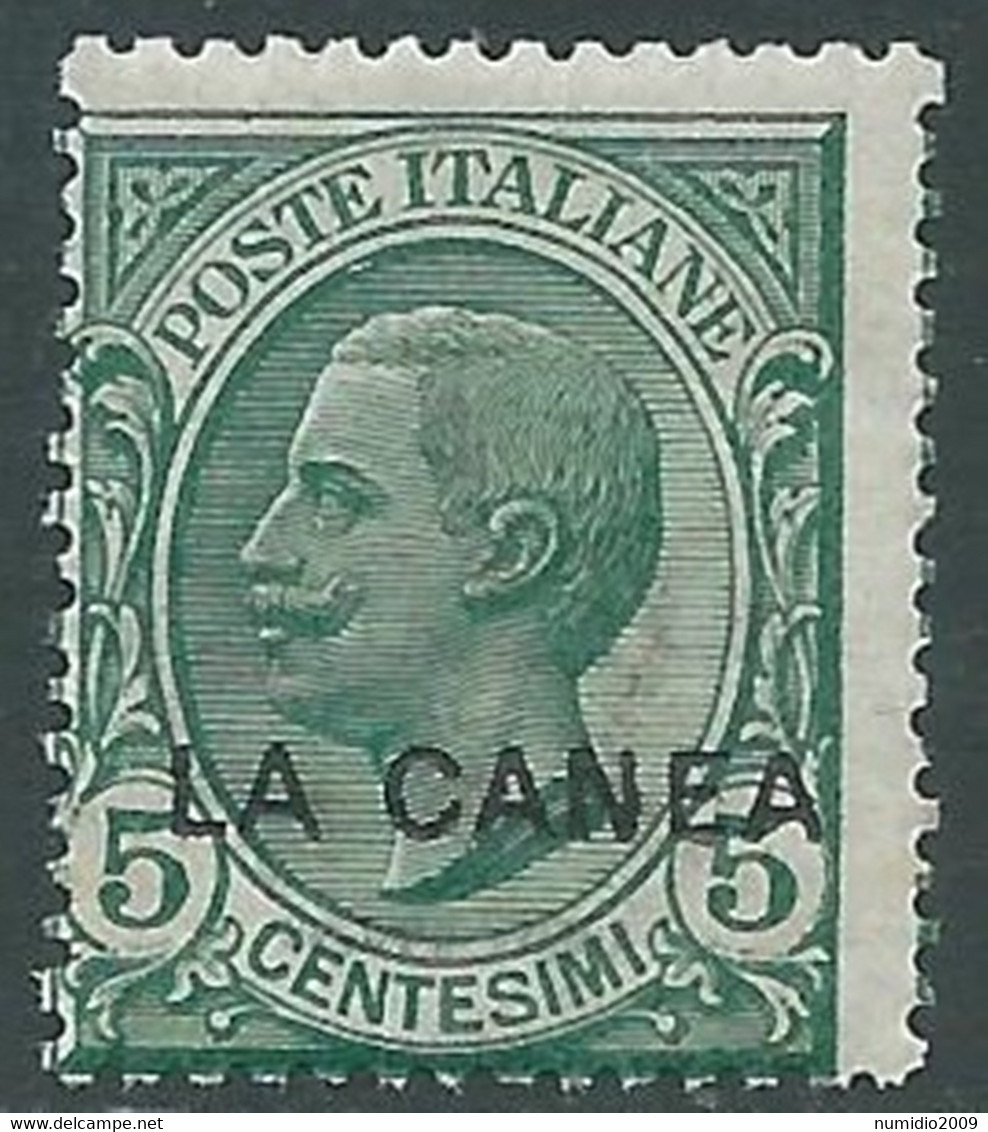 1907-12 LEVANTE LA CANEA EFFIGIE 5 CENT MNH ** - RF26-3 - La Canea