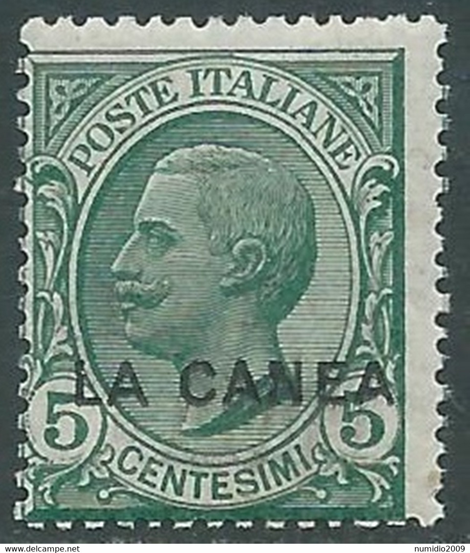 1907-12 LEVANTE LA CANEA EFFIGIE 5 CENT MNH ** - RF26-4 - La Canea