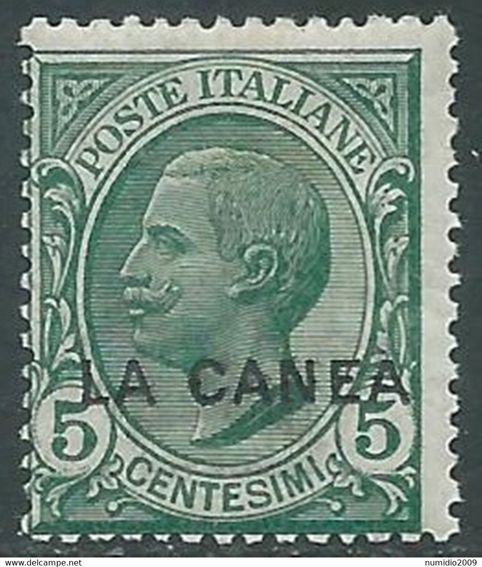 1907-12 LEVANTE LA CANEA EFFIGIE 5 CENT MNH ** - RF26-5 - La Canea