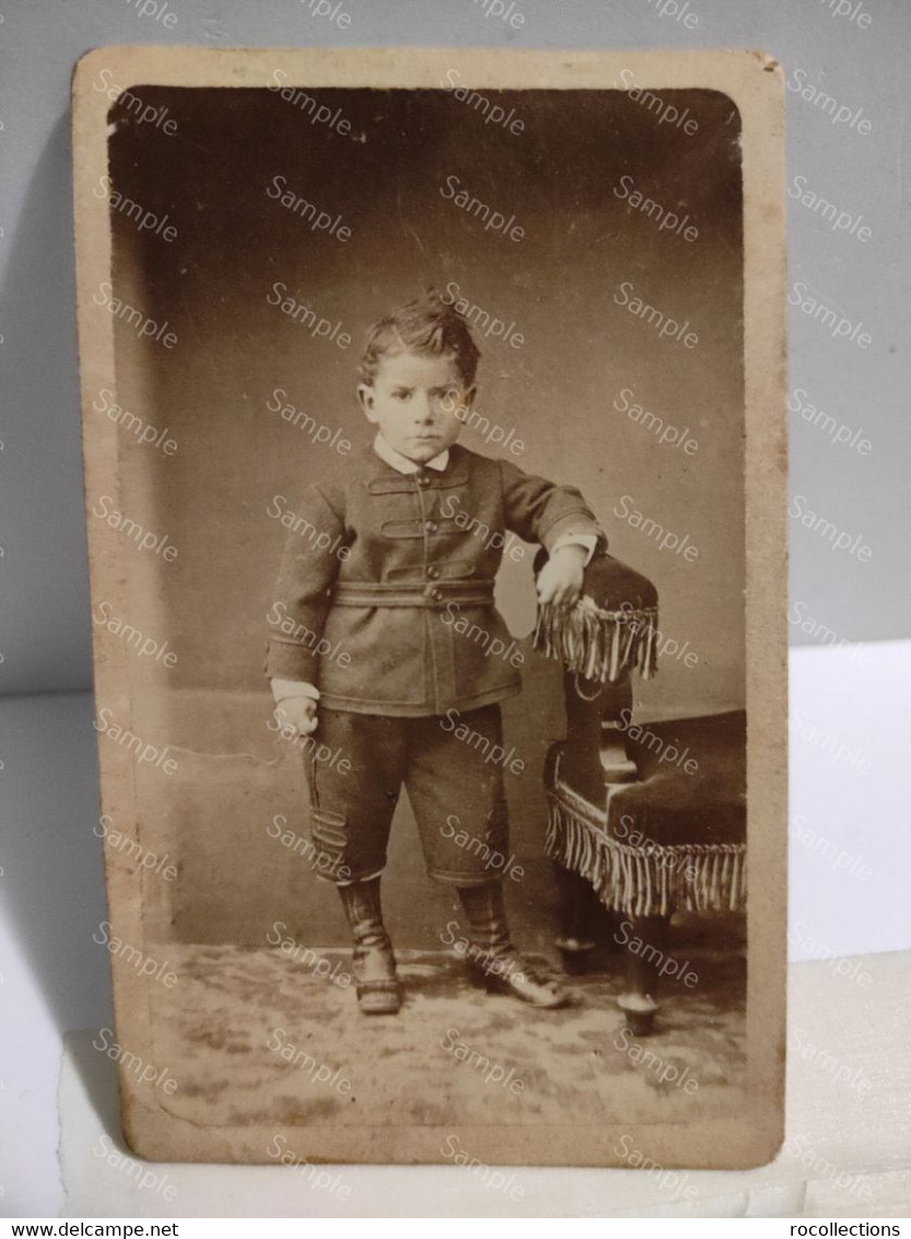 Italia Italy CDV Photo B. RAIMONDI Pavia. Nice Little Boy - Chocolat