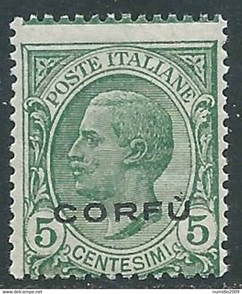 1923 CORFU EFFIGIE 5 CENT MNH ** - RF26 - Corfù