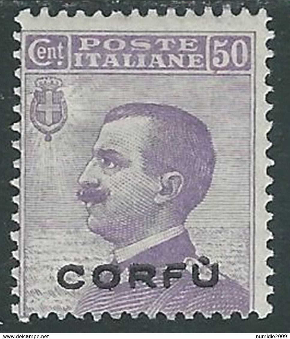 1923 CORFU EFFIGIE 50 CENT MH * - RF26 - Corfu