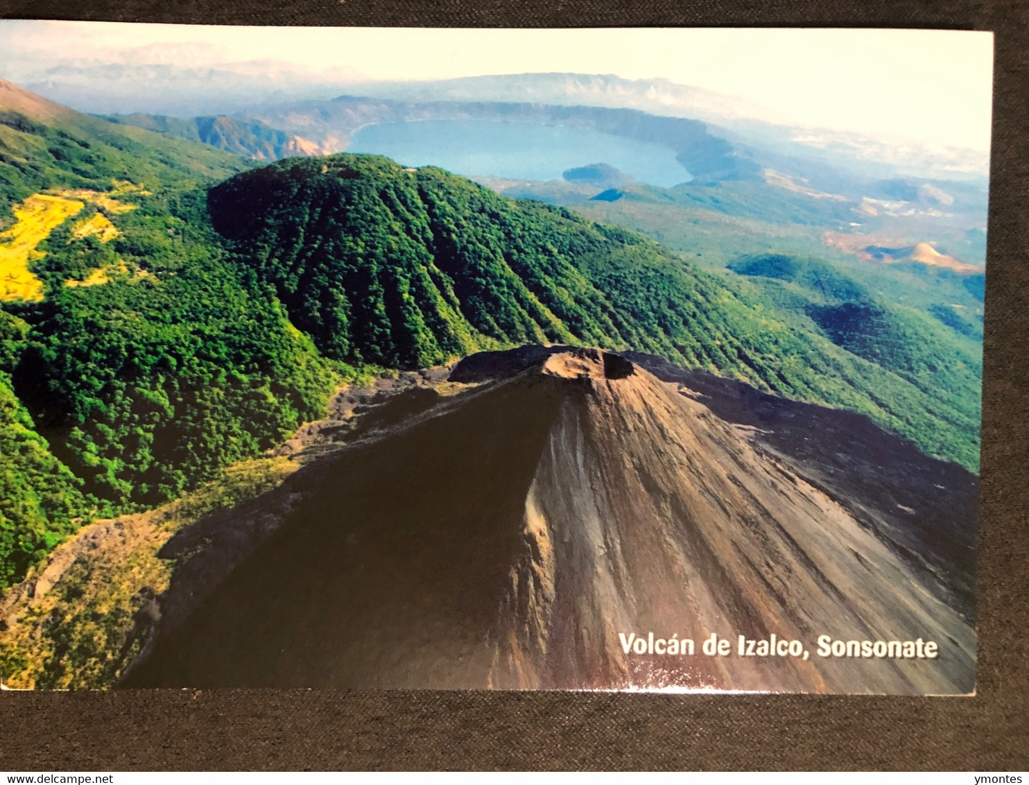 Postcard Izalco Volcano 2012 ( Firefighter Car Stamp) - El Salvador