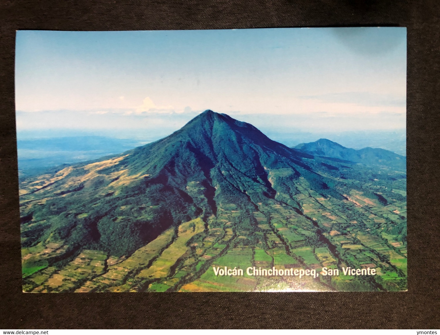 Postcard Chinchontepeq Volcano 2012 ( Firefighter Car Stamps) - El Salvador