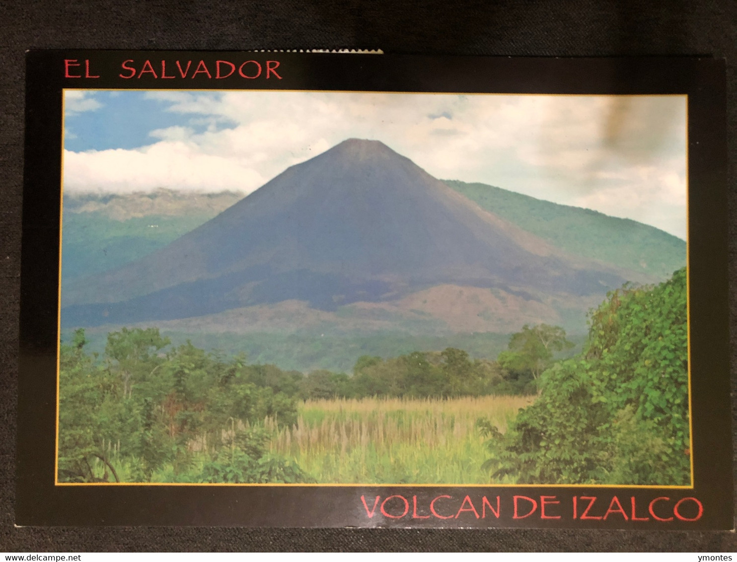 Postcard Izalco Volcano ( Fish And Astronomy Stamps) - El Salvador