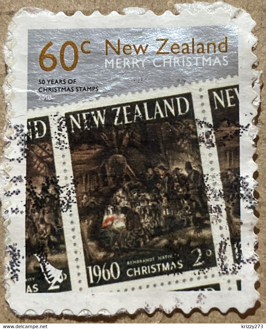 New Zealand 2010 Christmas 60c - Used - Usados