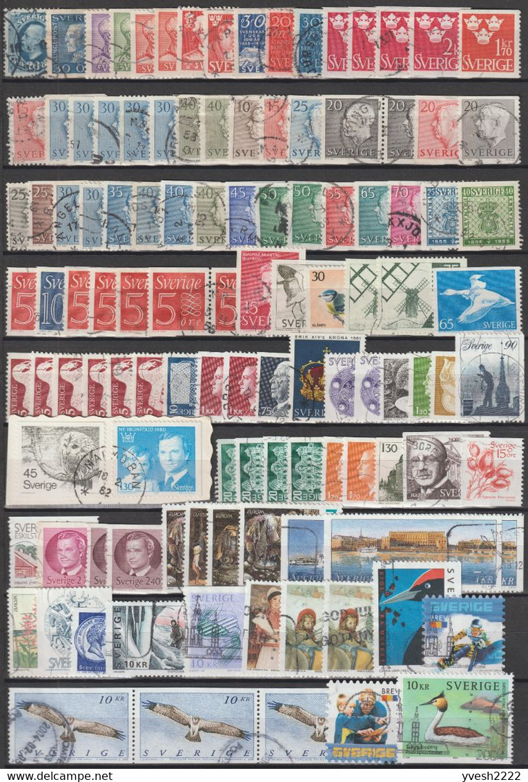 Suède, Petit Lot De Timbres Oblitérés - Collections