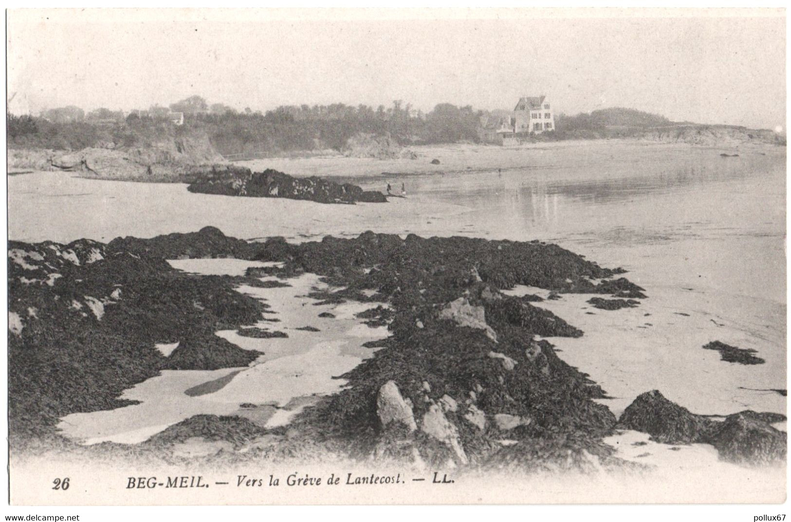 LOT 2 CPA DE BEG-MEIL  (FINISTERE)  VERS LA GREVE DE LANTECOST. VERS LE CHÂTEAU DE BOAT-CONAN - Beg Meil