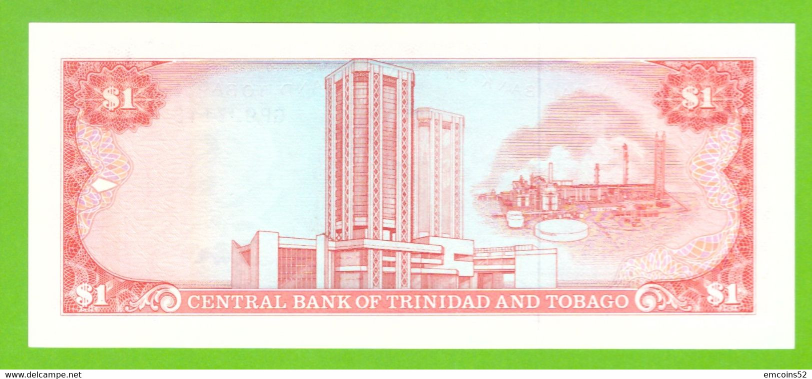 TRINIDAD & TOBAGO 1 DOLLAR 1985  P-36c  UNC - Trinité & Tobago