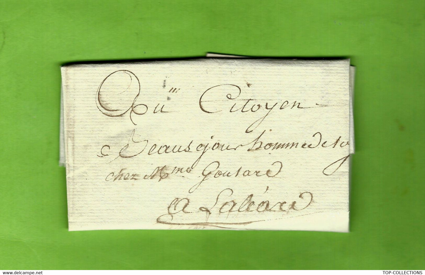1792 LETTRE SIGNEE HOMME DE LOI Pour Château De Laléard  Charente Marit. St Hillaire De Villefranche  B.E.VOIR SCANS+HIS - Documents Historiques
