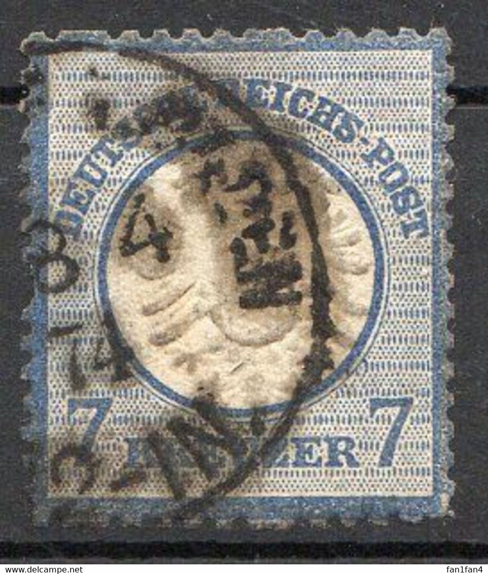 ALLEMAGNE - (Empire) - 1872 - N° 23 - 7 K. Bleu - (Aigle En Relief) - Gebruikt