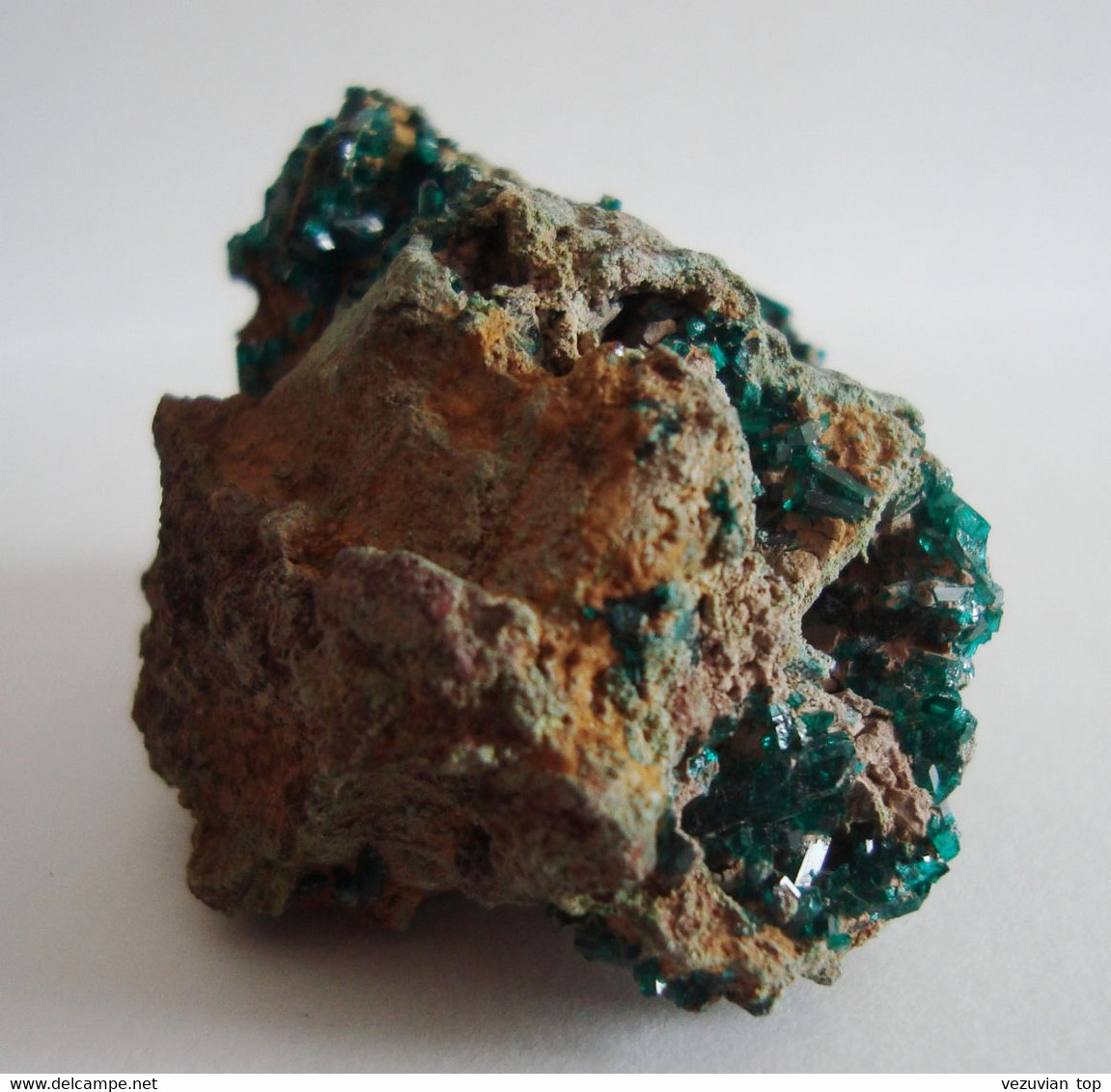 Dioptase crystals on matrix