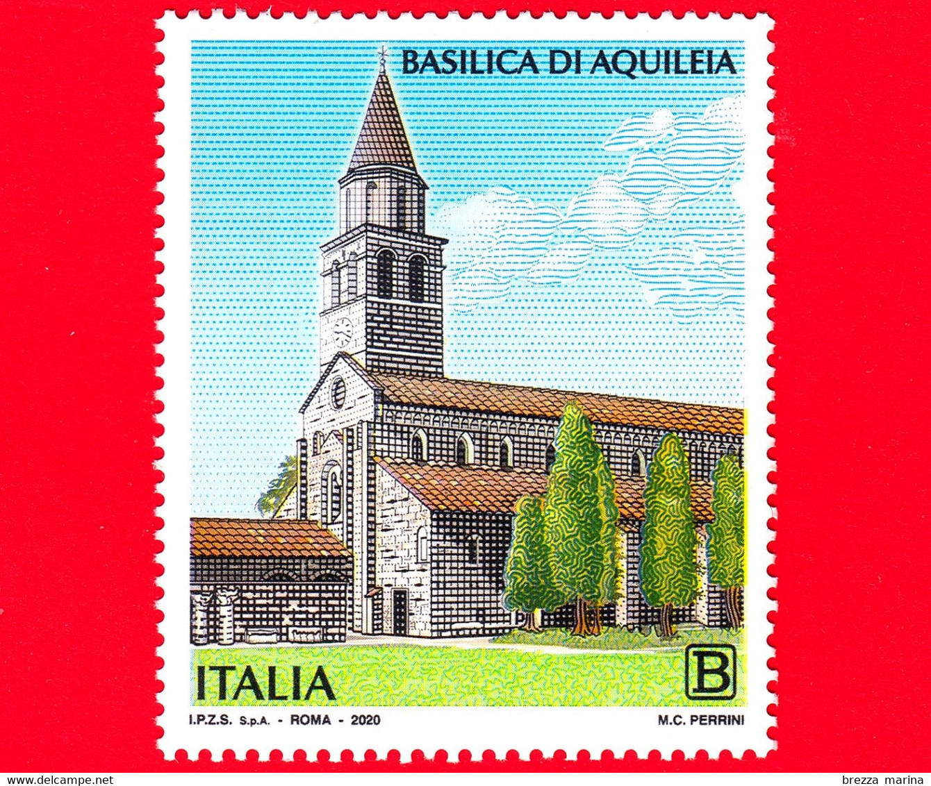 Nuovo - MNH - ITALIA - 2020 - Basilica Di Aquileia (UD), Friuli - B - Da BF - Congiunta SMOM - Vaticano - 2011-20:  Nuevos