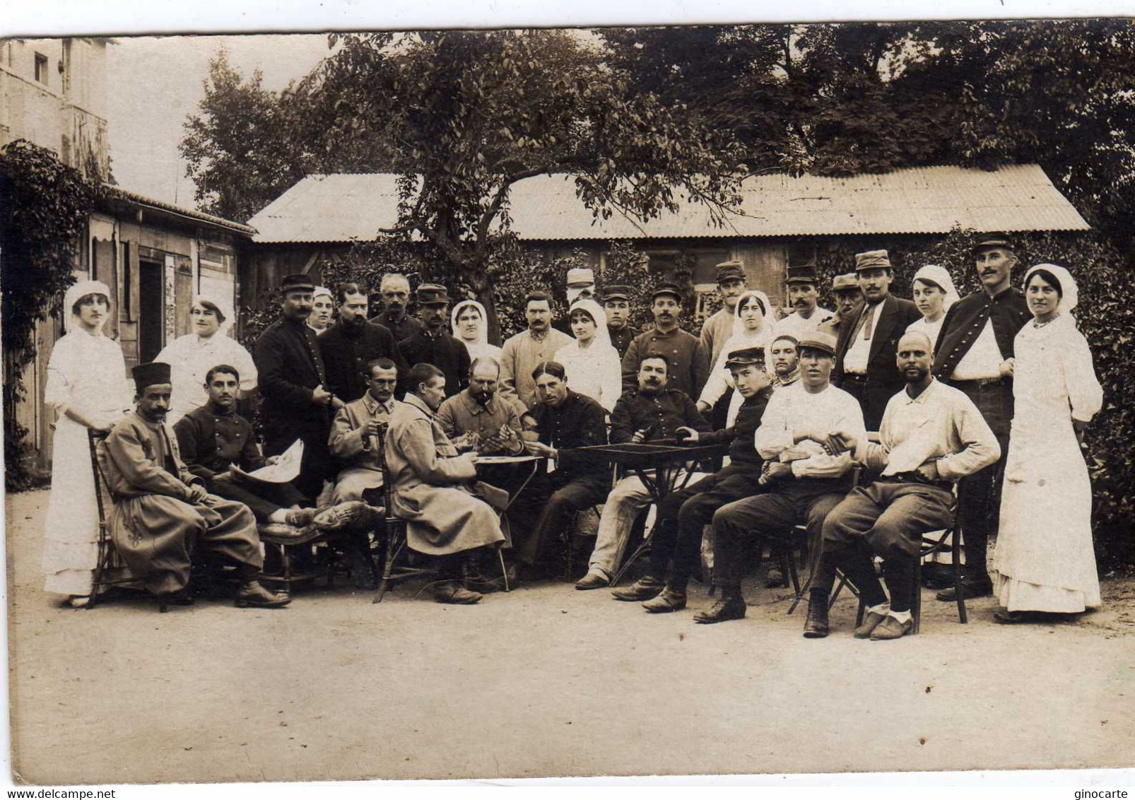 La Varenne St Saint Hilaire Carte Photo Melicard Infiermiere Et Soldats Blessés - Other & Unclassified